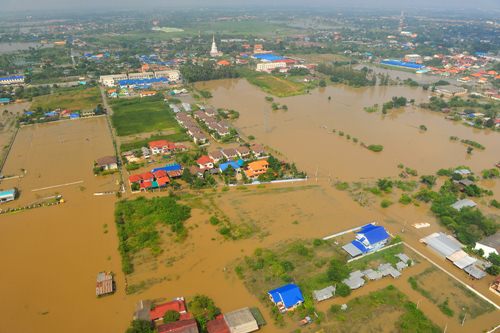 แฟ้มภาพ น้ำท่วมจังหวัดพระนครศรีอยุธยา