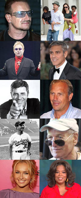 10 อันดับคนดัง ที่ทำประโยชน์เพื่อสังคม