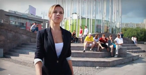 สาวรัสเซียรณรงค์เปลื้องผ้า เชียร์ปูตินนั่งประธานาธิบดี