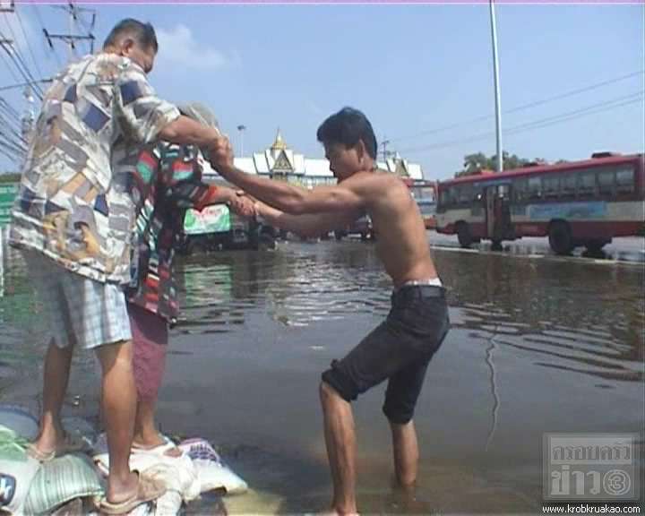 น้ำท่วม มธ.รังสิต