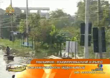 น้ำท่วมนิคมบางกะดี