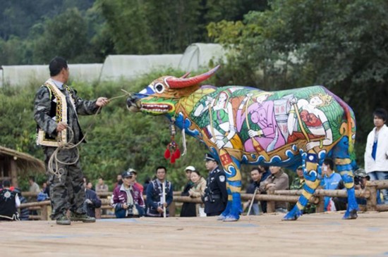 จีนจัดเทศกาลเพ้นท์ควายนานาชาติ