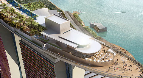 สิงคโปร์ สระว่ายน้ำที่สูงที่สุดในโลก