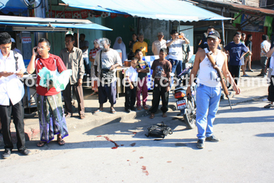 คนร้ายขว้างบึ้มใส่รถทหารยะลา เจ็บ 4 ราย