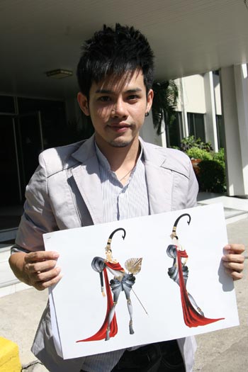 พลิน อภิญญากุล ผู้ออกแบบผลงาน ชุดประจำชาติ สยามไอยรา