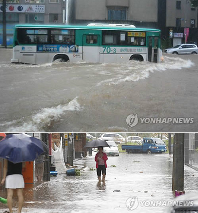น้ำท่วม กรุงโซล