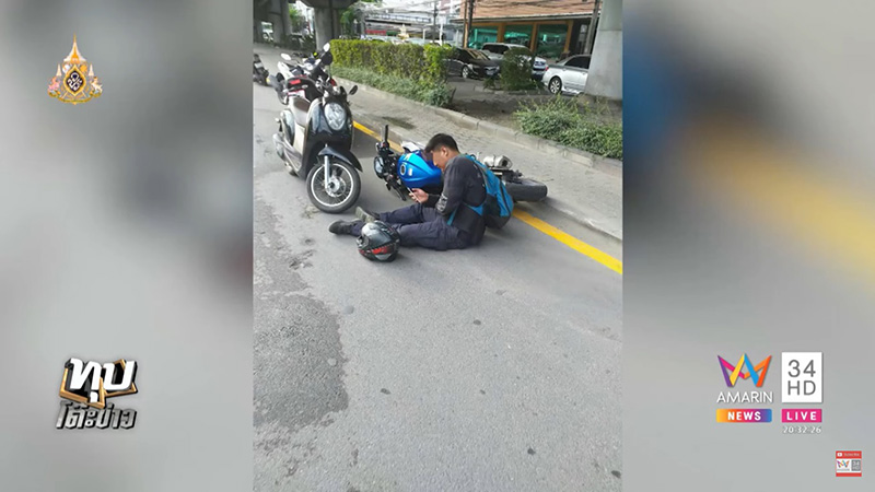 บิ๊กไบค์ชนน้องลิ้นจี่ บิ๊กไบค์ชนน้องลิ้นจี่