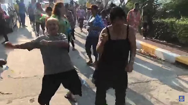 คลิปยายเต้นวันสงกรานต์ คลิปยายเต้นวันสงกรานต์