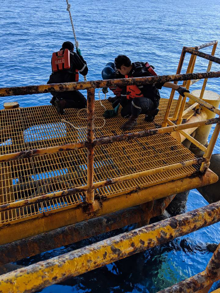 หมาติดแท่นขุดเจาะน้ำมัน หมาติดแท่นขุดเจาะน้ำมัน