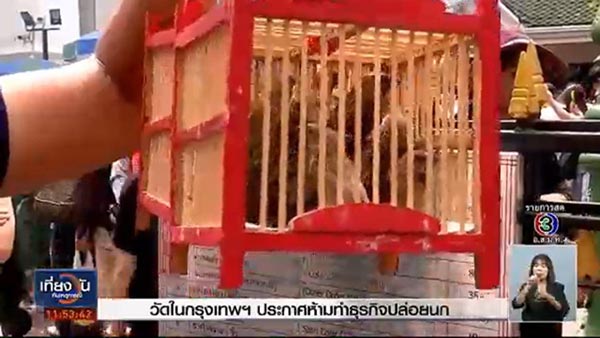 ห้ามปล่อยนกในวัดกรุงเทพ ห้ามปล่อยนกในวัดกรุงเทพ