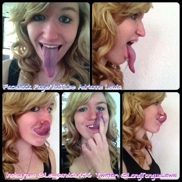 สาวมะกันลิ้นยาวเฟื้อยจนแตะเปลือกตาได้ เชื่อลิ้นยาวสุดในโลก สาวมะกันลิ้นยาวเฟื้อยจนแตะเปลือกตาได้ เชื่อลิ้นยาวสุดในโลก