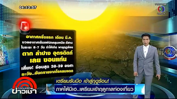 เตรียมรับมือเข้าสู่ฤดูร้อน...ฮอตสุดครึ่งแรก มี.ค. เตรียมรับมือเข้าสู่ฤดูร้อน...ฮอตสุดครึ่งแรก มี.ค.