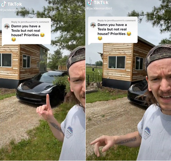 ซื้อรถ Tesla ทั้งที่ดูจนบ้านหลังเล็ก ซื้อรถ Tesla ทั้งที่ดูจนบ้านหลังเล็ก