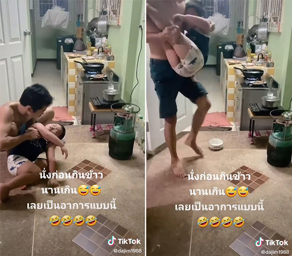 พ่อทำกับข้าวแป๊บเดียวหันมาเงิบลูกหลับรอไม่ไหว พ่อทำกับข้าวแป๊บเดียวหันมาเงิบลูกหลับรอไม่ไหว