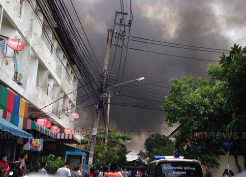 แก๊สระเบิดไฟไหม้ตึกลาดปลาเค้า 72 แยก 7 แก๊สระเบิดไฟไหม้ตึกลาดปลาเค้า 72 แยก 7