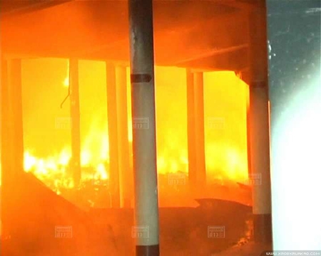 ไฟไหม้วัดบางนางบุญ ปทุมธานี เสียหาย 20 ล้าน