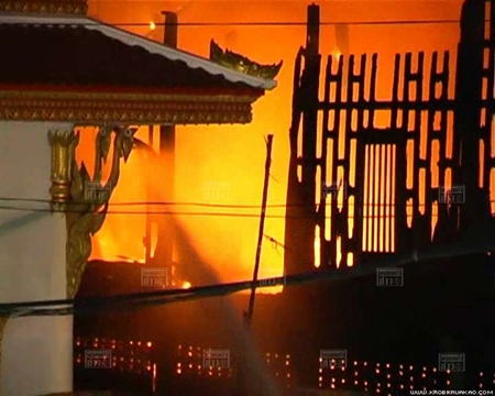 ไฟไหม้วัดบางนางบุญ ปทุมธานี เสียหาย 20 ล้าน