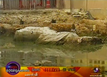 ขุดทำรถไฟฟ้าใต้ดินสายสีน้ำเงิน เจอท้องพระโรงวังเก่า