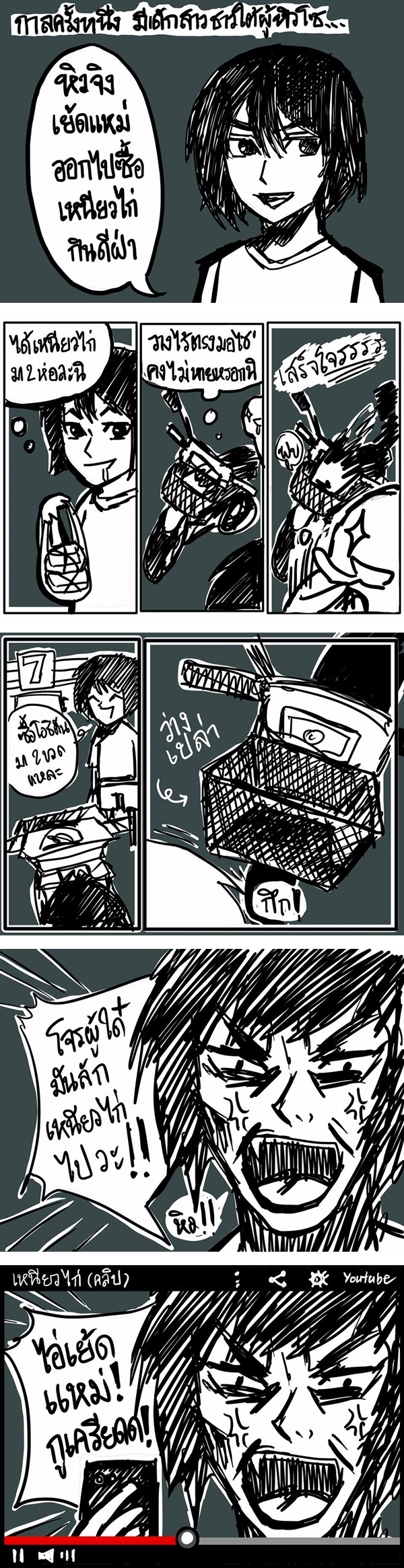 การ์ตูนตีแผ่โลกออนไลน์..เปลี่ยนคนธรรมดาให้เป็นเป้าสังคม ผ่าน เหนียวไก่ การ์ตูนตีแผ่โลกออนไลน์..เปลี่ยนคนธรรมดาให้เป็นเป้าสังคม ผ่าน เหนียวไก่