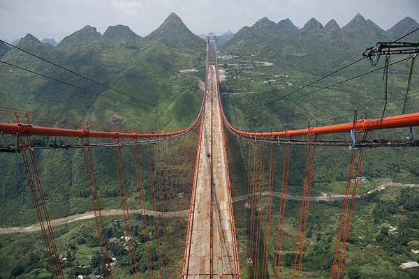 สะพานแขวนเป่ยผันเจียงของประเทศจีน สะพานแขวนเป่ยผันเจียงของประเทศจีน