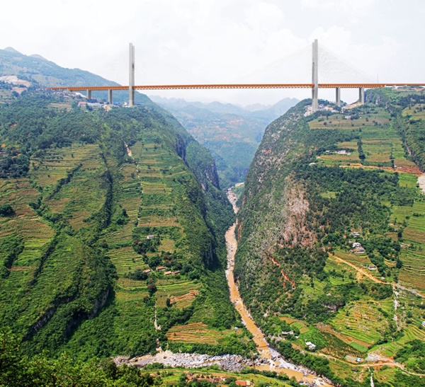 สะพานแขวนเป่ยผันเจียงของประเทศจีน สะพานแขวนเป่ยผันเจียงของประเทศจีน