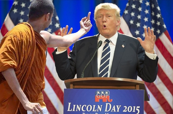 พระชูนิ้วกลาง พระชูนิ้วกลาง