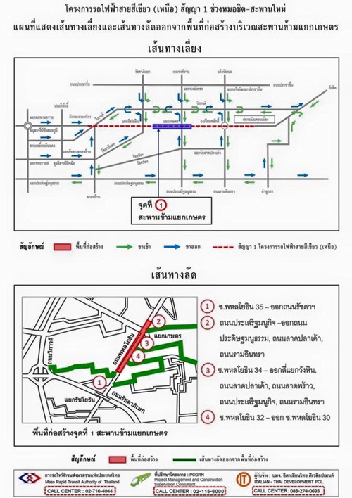 รฟม. ประกาศปิดสะพานข้ามแยกเกษตร รฟม. ประกาศปิดสะพานข้ามแยกเกษตร