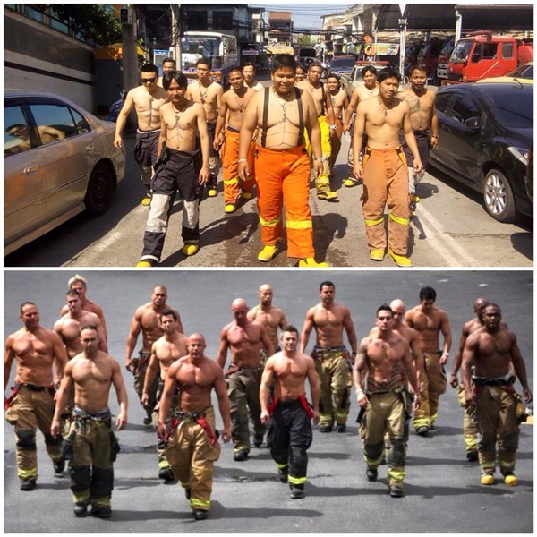 หนุ่มดับเพลิงไทย VS ดับเพลงเมกา หนุ่มดับเพลิงไทย VS ดับเพลงเมกา