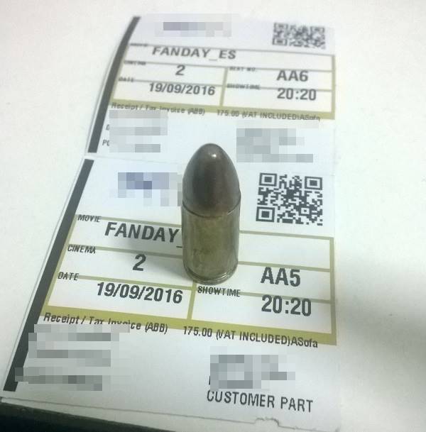 พกกระสุนปืนเข้าโรงหนัง พกกระสุนปืนเข้าโรงหนัง