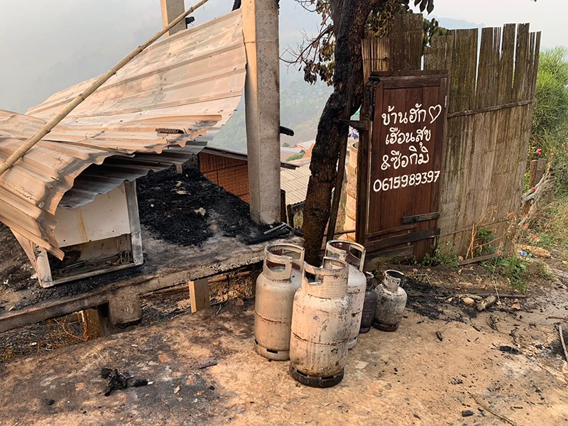 ไฟไหม้โฮมสเตย์ดังบนเชียงดาว ไฟไหม้โฮมสเตย์ดังบนเชียงดาว