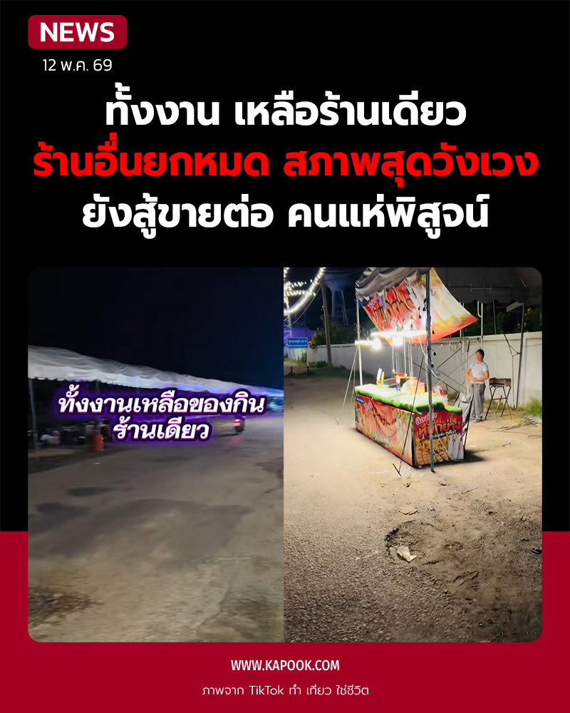 ทั้งงาน เหลือของกินร้านเดียว ทั้งงาน เหลือของกินร้านเดียว