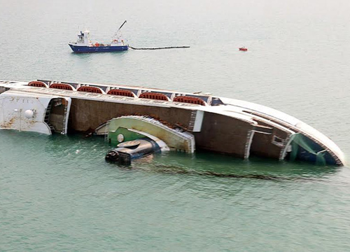 เรือจีนล่ม ที่ท่าเรือแหลมฉบัง เรือจีนล่ม ที่ท่าเรือแหลมฉบัง