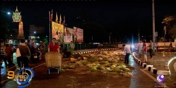 แจ้งจับผู้ค้าปากคลองตลาด หลังรวมกลุ่มประท้วง แจ้งจับผู้ค้าปากคลองตลาด หลังรวมกลุ่มประท้วง