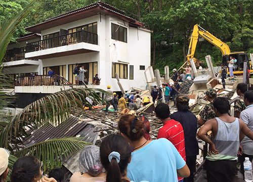 โรงแรมสยามบีช เกาะช้าง ถล่ม โรงแรมสยามบีช เกาะช้าง ถล่ม