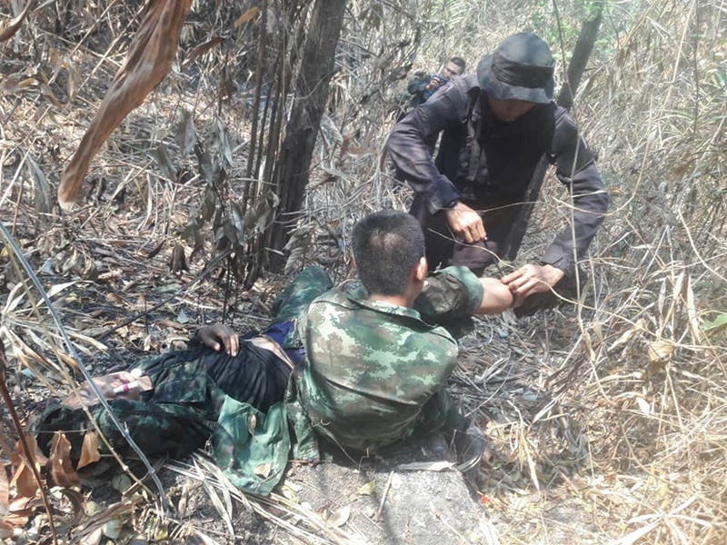 ทหารเหยียบกับระเบิดขาขาด ทหารเหยียบกับระเบิดขาขาด