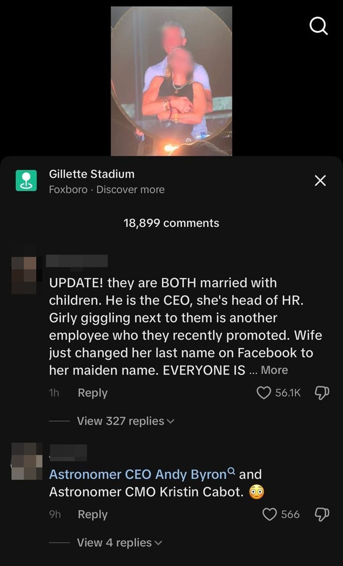 CEO บ. ใหญ่ แอบเล่นชู้หัวหน้า HR กอดกันฉ่ำ โป๊ะแรงกลางคอนเสิร์ต Coldplay CEO บ. ใหญ่ แอบเล่นชู้หัวหน้า HR กอดกันฉ่ำ โป๊ะแรงกลางคอนเสิร์ต Coldplay