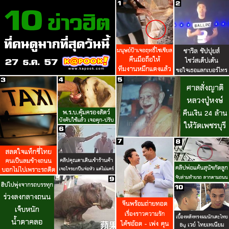 10 ข่าวฮิต 10 ข่าวฮิต