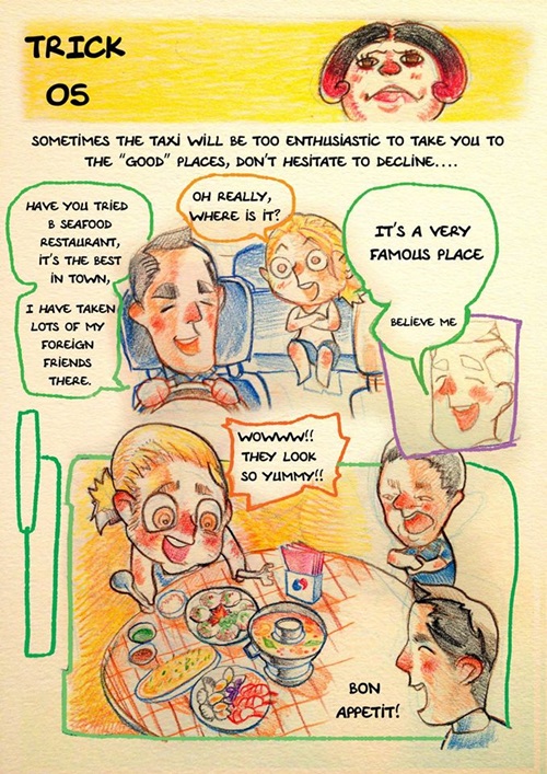 การ์ตูนล้อเลียนแท็กซี่เมืองไทย การ์ตูนล้อเลียนแท็กซี่เมืองไทย