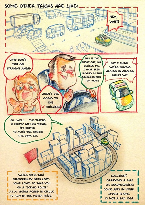 การ์ตูนล้อเลียนแท็กซี่เมืองไทย การ์ตูนล้อเลียนแท็กซี่เมืองไทย