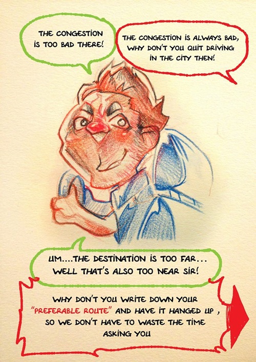 การ์ตูนล้อเลียนแท็กซี่เมืองไทย การ์ตูนล้อเลียนแท็กซี่เมืองไทย