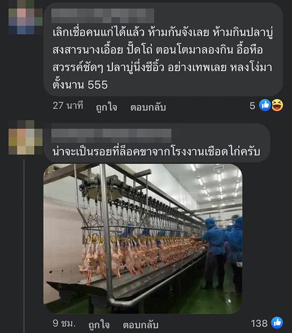 รอยรูฉีดยาในไก่ รอยรูฉีดยาในไก่