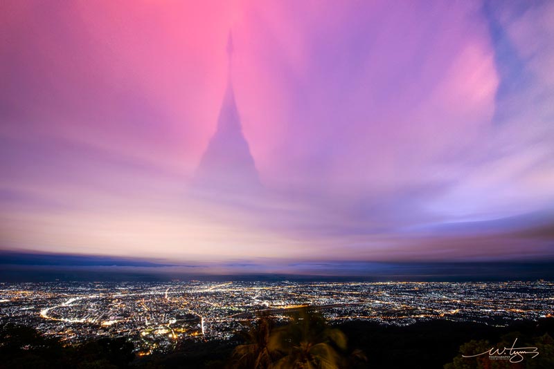 ภาพเงาพระธาตุดอยสุเทพ ภาพเงาพระธาตุดอยสุเทพ