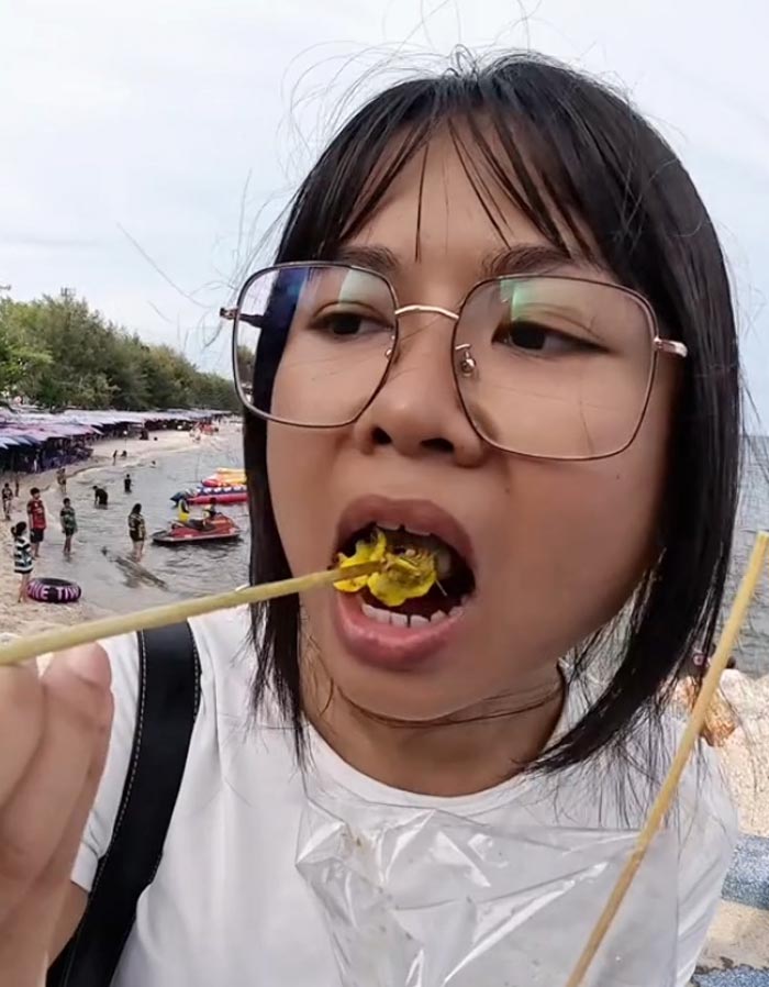 ปลาหมึกเสียบไม้ ปลาหมึกเสียบไม้