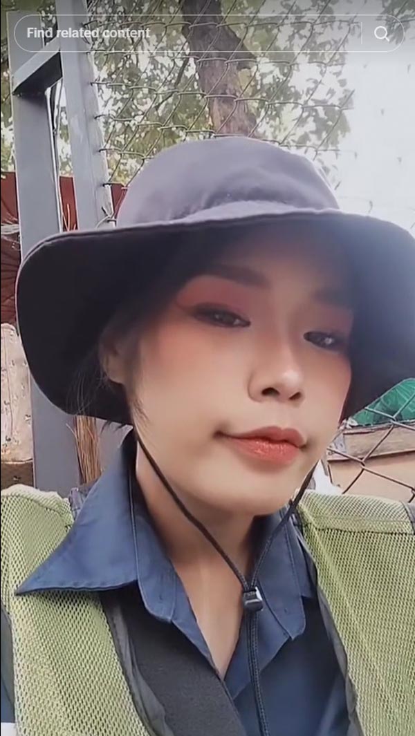 น้องมีน พนักงานกวาดถนน น้องมีน พนักงานกวาดถนน