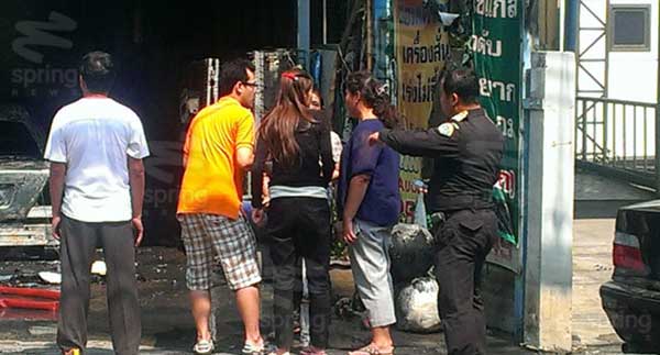 ไฟไหม้ ร้านติดแก๊สรถยนต์
