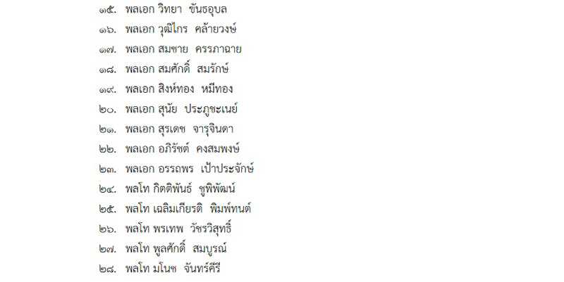 โปรดเกล้า ผบ. 4 เหล่าทัพ เป็นราชองครักษ์พิเศษ โปรดเกล้า ผบ. 4 เหล่าทัพ เป็นราชองครักษ์พิเศษ