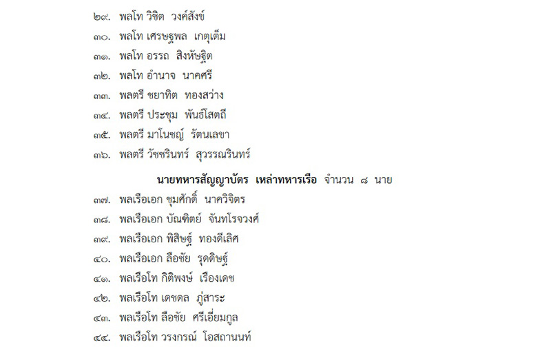 โปรดเกล้า ผบ. 4 เหล่าทัพ เป็นราชองครักษ์พิเศษ โปรดเกล้า ผบ. 4 เหล่าทัพ เป็นราชองครักษ์พิเศษ