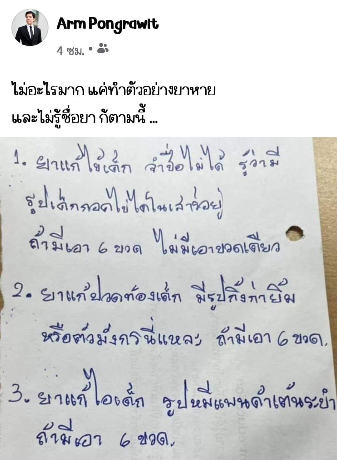 จำชื่อยาไม่ได้ แต่จำกล่องได้ จำชื่อยาไม่ได้ แต่จำกล่องได้