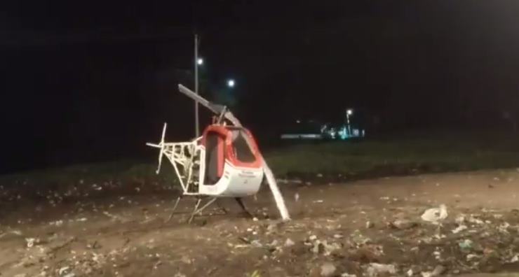 หนุ่มสร้างเฮลิคอปเตอร์จากยูทูบ ใบพัดตัดคอดับ หนุ่มสร้างเฮลิคอปเตอร์จากยูทูบ ใบพัดตัดคอดับ