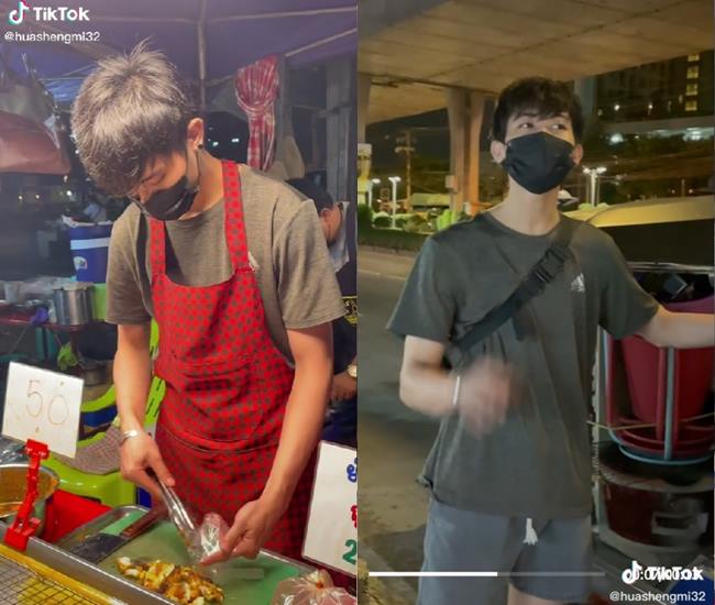 สาวจีนจีบหนุ่มไทย ขายปลาหมึก สาวจีนจีบหนุ่มไทย ขายปลาหมึก